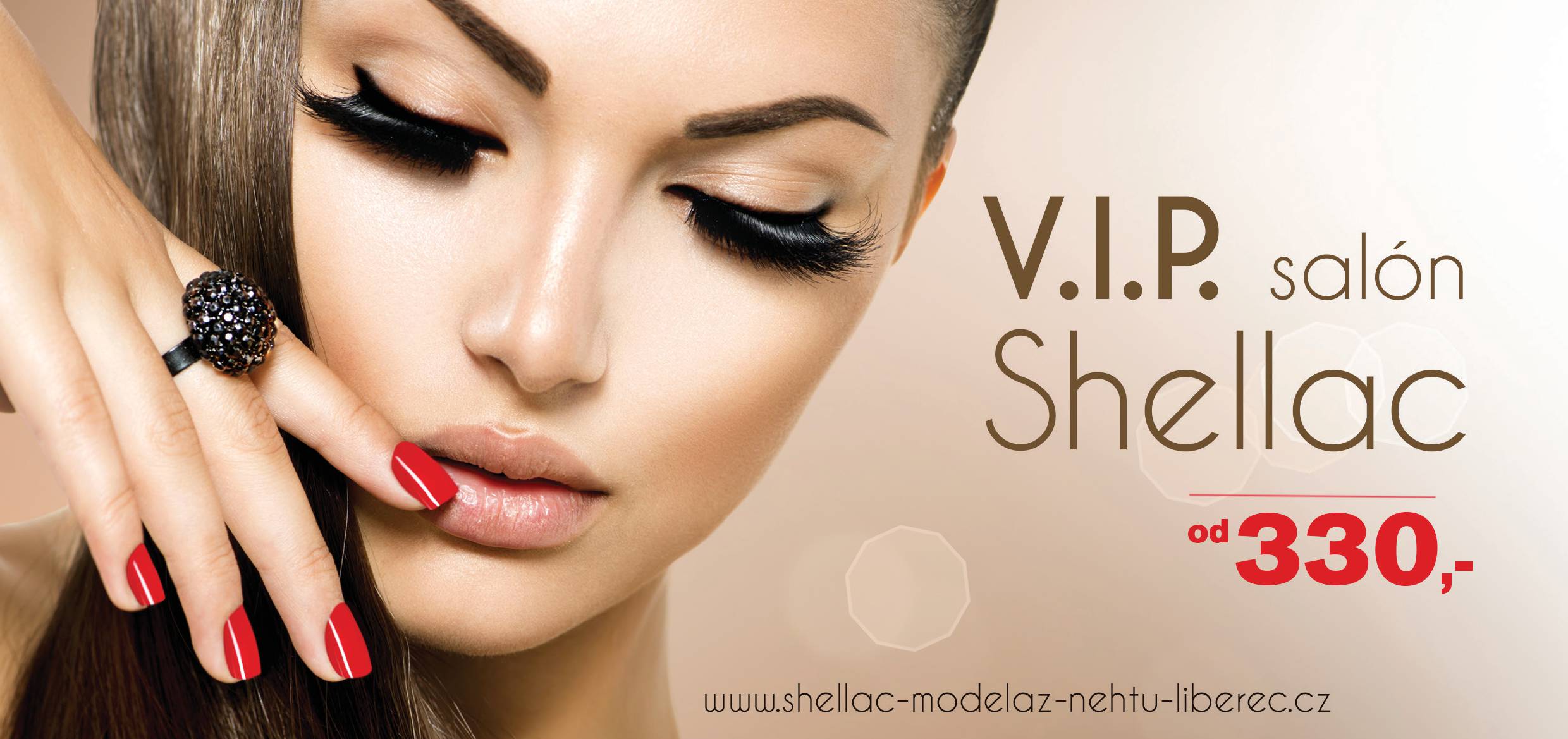 VIP salón Shellac - modeláž nehtů - manikúra Liberec